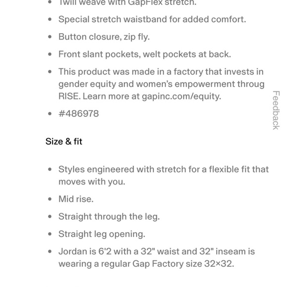 Black GapFlex Straight Khaki Pants 30x32 - Picture 4 of 4